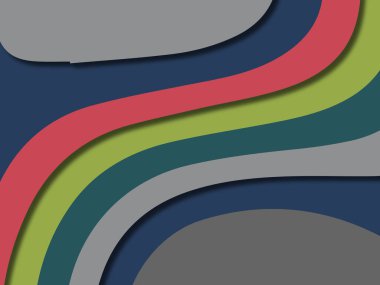 kağıt ile 3D arka plan şekilleri kesim. Soyut kağıt kitap kapağı için şablon arka plan bölmek. Kağıt arka plan kes. Soyut gerçekçi kağıt dekorasyon tasarımı için