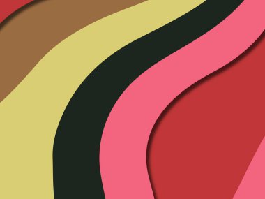 kağıt ile 3D arka plan şekilleri kesim. Soyut kağıt kitap kapağı için şablon arka plan bölmek. Kağıt arka plan kes. Soyut gerçekçi kağıt dekorasyon tasarımı için