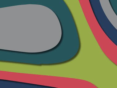 kağıt ile 3D arka plan şekilleri kesim. Soyut kağıt kitap kapağı için şablon arka plan bölmek. Kağıt arka plan kes. Soyut gerçekçi kağıt dekorasyon tasarımı için