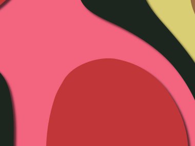 kağıt ile 3D arka plan şekilleri kesim. Soyut kağıt kitap kapağı için şablon arka plan bölmek. Kağıt arka plan kes. Soyut gerçekçi kağıt dekorasyon tasarımı için