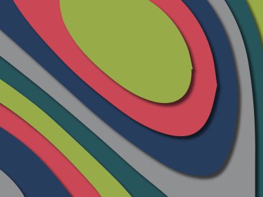 kağıt ile 3D arka plan şekilleri kesim. Soyut kağıt kitap kapağı için şablon arka plan bölmek. Kağıt arka plan kes. Soyut gerçekçi kağıt dekorasyon tasarımı için