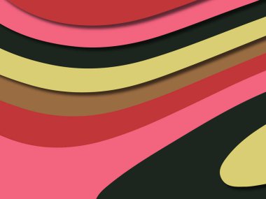 kağıt ile 3D arka plan şekilleri kesim. Soyut kağıt kitap kapağı için şablon arka plan bölmek. Kağıt arka plan kes. Soyut gerçekçi kağıt dekorasyon tasarımı için