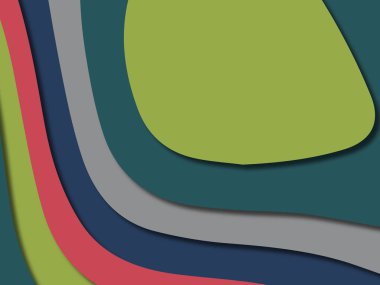 kağıt ile 3D arka plan şekilleri kesim. Soyut kağıt kitap kapağı için şablon arka plan bölmek. Kağıt arka plan kes. Soyut gerçekçi kağıt dekorasyon tasarımı için