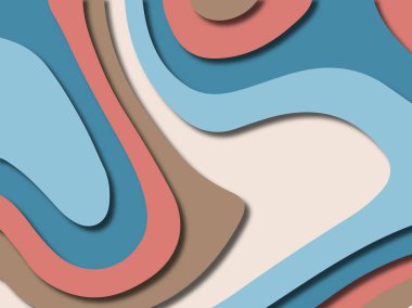 kağıt ile 3D arka plan şekilleri kesim. Soyut kağıt kitap kapağı için şablon arka plan bölmek. Kağıt arka plan kes. Soyut gerçekçi kağıt dekorasyon tasarımı için