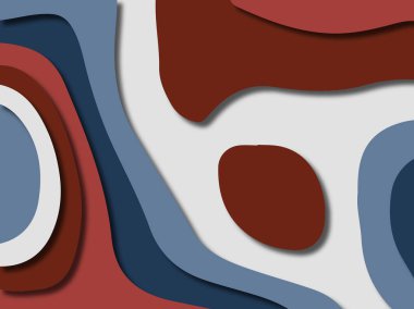 kağıt ile 3D arka plan şekilleri kesim. Soyut kağıt kitap kapağı için şablon arka plan bölmek. Kağıt arka plan kes. Soyut gerçekçi kağıt dekorasyon tasarımı için