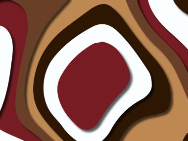 kağıt ile 3D arka plan şekilleri kesim. Soyut kağıt kitap kapağı için şablon arka plan bölmek. Kağıt arka plan kes. Soyut gerçekçi kağıt dekorasyon tasarımı için