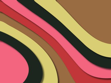 kağıt ile 3D arka plan şekilleri kesim. Soyut kağıt kitap kapağı için şablon arka plan bölmek. Kağıt arka plan kes. Soyut gerçekçi kağıt dekorasyon tasarımı için