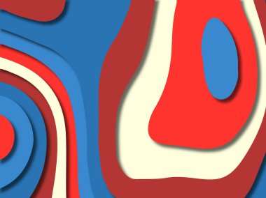 kağıt ile 3D arka plan şekilleri kesim. Soyut kağıt kitap kapağı için şablon arka plan bölmek. Kağıt arka plan kes. Soyut gerçekçi kağıt dekorasyon tasarımı için