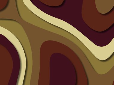 kağıt ile 3D arka plan şekilleri kesim. Soyut kağıt kitap kapağı için şablon arka plan bölmek. Kağıt arka plan kes. Soyut gerçekçi kağıt dekorasyon tasarımı için