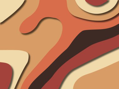 kağıt ile 3D arka plan şekilleri kesim. Soyut kağıt kitap kapağı için şablon arka plan bölmek. Kağıt arka plan kes. Soyut gerçekçi kağıt dekorasyon tasarımı için