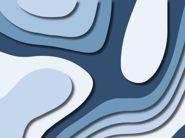 kağıt ile 3D arka plan şekilleri kesim. Soyut kağıt kitap kapağı için şablon arka plan bölmek. Kağıt arka plan kes. Soyut gerçekçi kağıt dekorasyon tasarımı için