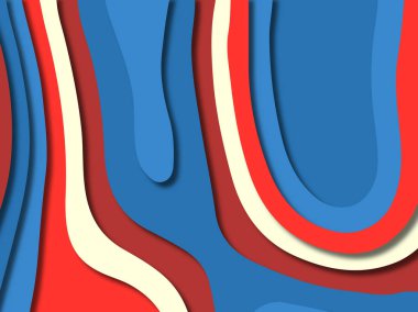 kağıt ile 3D arka plan şekilleri kesim. Soyut kağıt kitap kapağı için şablon arka plan bölmek. Kağıt arka plan kes. Soyut gerçekçi kağıt dekorasyon tasarımı için