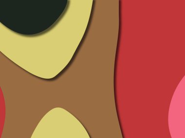 kağıt ile 3D arka plan şekilleri kesim. Soyut kağıt kitap kapağı için şablon arka plan bölmek. Kağıt arka plan kes. Soyut gerçekçi kağıt dekorasyon tasarımı için