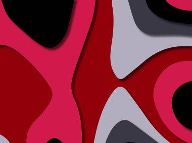 kağıt ile 3D arka plan şekilleri kesim. Soyut kağıt kitap kapağı için şablon arka plan bölmek. Kağıt arka plan kes. Soyut gerçekçi kağıt dekorasyon tasarımı için