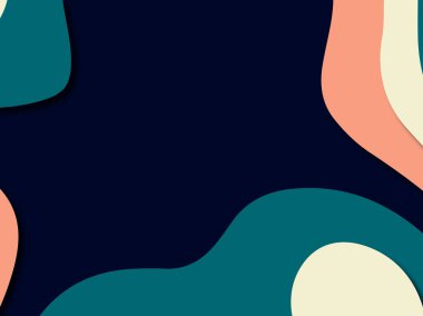 Renkli oyma sanat. Kağıt arka plan şekilleri kesim kağıdı ile kesin. İş sunumları, el ilanları, afişler, davetler için şablon tasarım düzen