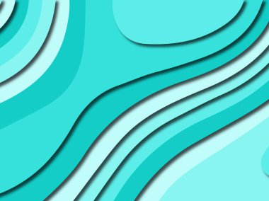 Renkli oyma sanat. Kağıt arka plan şekilleri kesim kağıdı ile kesin. İş sunumları, el ilanları, afişler, davetler için şablon tasarım düzen