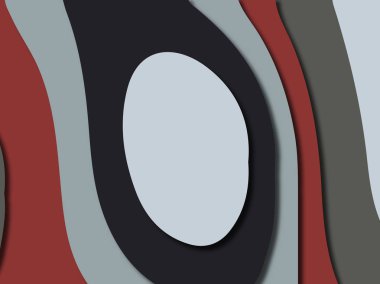 Renkli oyma sanat. Kağıt arka plan şekilleri kesim kağıdı ile kesin. İş sunumları, el ilanları, afişler, davetler için şablon tasarım düzen