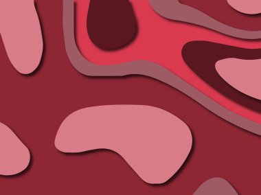 Renkli oyma sanat. Kağıt arka plan şekilleri kesim kağıdı ile kesin. İş sunumları, el ilanları, afişler, davetler için şablon tasarım düzen