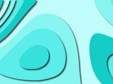 Renkli oyma sanat. Kağıt arka plan şekilleri kesim kağıdı ile kesin. İş sunumları, el ilanları, afişler, davetler için şablon tasarım düzen