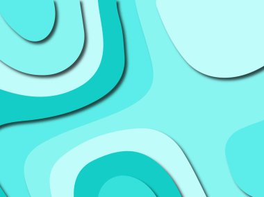 Renkli oyma sanat. Kağıt arka plan şekilleri kesim kağıdı ile kesin. İş sunumları, el ilanları, afişler, davetler için şablon tasarım düzen