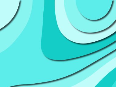 Renkli oyma sanat. Kağıt arka plan şekilleri kesim kağıdı ile kesin. İş sunumları, el ilanları, afişler, davetler için şablon tasarım düzen