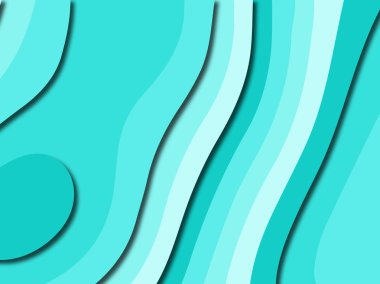 Renkli oyma sanat. Kağıt arka plan şekilleri kesim kağıdı ile kesin. İş sunumları, el ilanları, afişler, davetler için şablon tasarım düzen