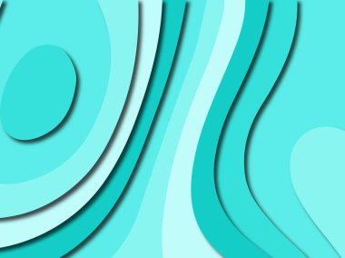 Renkli oyma sanat. Kağıt arka plan şekilleri kesim kağıdı ile kesin. İş sunumları, el ilanları, afişler, davetler için şablon tasarım düzen