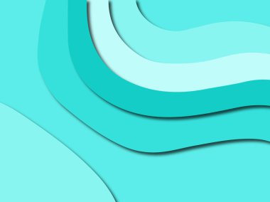 Renkli oyma sanat. Kağıt arka plan şekilleri kesim kağıdı ile kesin. İş sunumları, el ilanları, afişler, davetler için şablon tasarım düzen