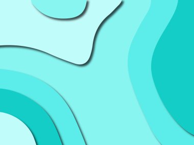 Renkli oyma sanat. Kağıt arka plan şekilleri kesim kağıdı ile kesin. İş sunumları, el ilanları, afişler, davetler için şablon tasarım düzen