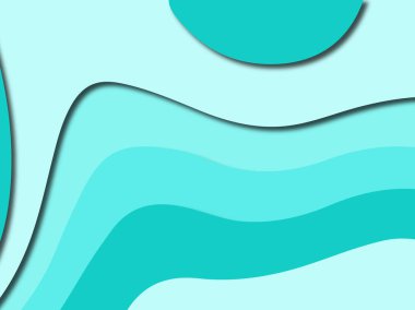 Renkli oyma sanat. Kağıt arka plan şekilleri kesim kağıdı ile kesin. İş sunumları, el ilanları, afişler, davetler için şablon tasarım düzen