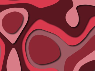 Renkli oyma sanat. Kağıt arka plan şekilleri kesim kağıdı ile kesin. İş sunumları, el ilanları, afişler, davetler için şablon tasarım düzen