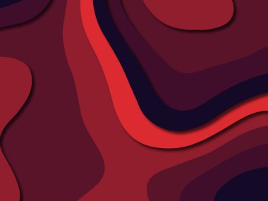 Renkli oyma sanat. Kağıt arka plan şekilleri kesim kağıdı ile kesin. İş sunumları, el ilanları, afişler, davetler için şablon tasarım düzen