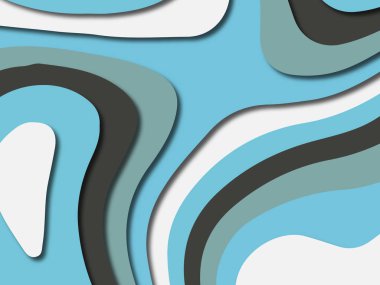 Renkli oyma sanat. Kağıt arka plan şekilleri kesim kağıdı ile kesin. İş sunumları, el ilanları, afişler, davetler için şablon tasarım düzen