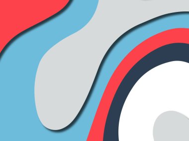 Renkli oyma sanat. Kağıt arka plan şekilleri kesim kağıdı ile kesin. İş sunumları, el ilanları, afişler, davetler için şablon tasarım düzen