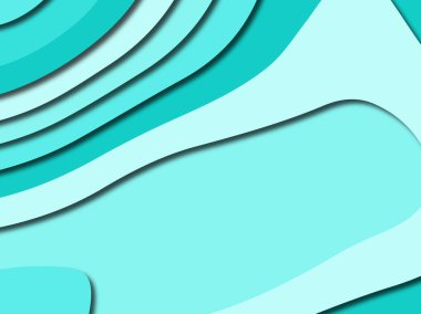 Renkli oyma sanat. Kağıt arka plan şekilleri kesim kağıdı ile kesin. İş sunumları, el ilanları, afişler, davetler için şablon tasarım düzen