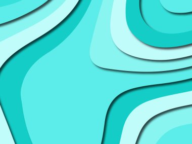 Renkli oyma sanat. Kağıt arka plan şekilleri kesim kağıdı ile kesin. İş sunumları, el ilanları, afişler, davetler için şablon tasarım düzen