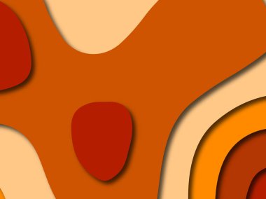 Renkli oyma sanat. Kağıt arka plan şekilleri kesim kağıdı ile kesin. İş sunumları, el ilanları, afişler, davetler için şablon tasarım düzen