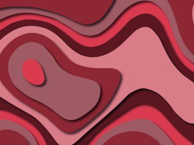 Renkli oyma sanat. Kağıt arka plan şekilleri kesim kağıdı ile kesin. İş sunumları, el ilanları, afişler, davetler için şablon tasarım düzen