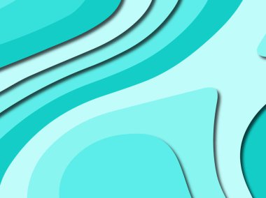 Renkli oyma sanat. Kağıt arka plan şekilleri kesim kağıdı ile kesin. İş sunumları, el ilanları, afişler, davetler için şablon tasarım düzen