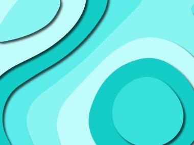 Renkli oyma sanat. Kağıt arka plan şekilleri kesim kağıdı ile kesin. İş sunumları, el ilanları, afişler, davetler için şablon tasarım düzen