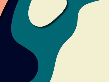 Renkli oyma sanat. Kağıt arka plan şekilleri kesim kağıdı ile kesin. İş sunumları, el ilanları, afişler, davetler için şablon tasarım düzen