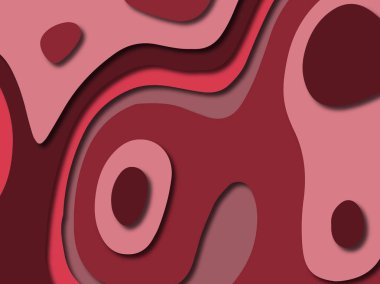 Renkli oyma sanat. Kağıt arka plan şekilleri kesim kağıdı ile kesin. İş sunumları, el ilanları, afişler, davetler için şablon tasarım düzen