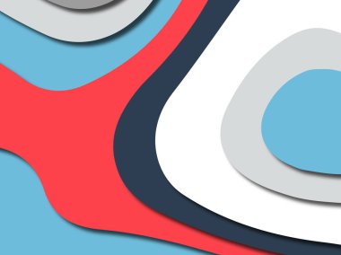 Renkli oyma sanat. Kağıt arka plan şekilleri kesim kağıdı ile kesin. İş sunumları, el ilanları, afişler, davetler için şablon tasarım düzen