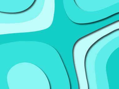 Renkli oyma sanat. Kağıt arka plan şekilleri kesim kağıdı ile kesin. İş sunumları, el ilanları, afişler, davetler için şablon tasarım düzen