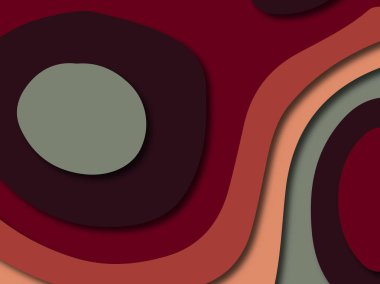 Renkli oyma sanat. Kağıt arka plan şekilleri kesim kağıdı ile kesin. İş sunumları, el ilanları, afişler, davetler için şablon tasarım düzen