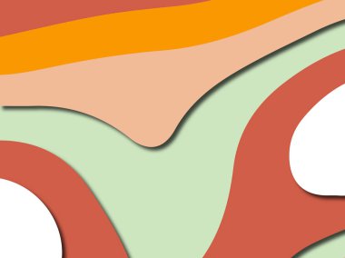 Renkli oyma sanat. Kağıt arka plan şekilleri kesim kağıdı ile kesin. İş sunumları, el ilanları, afişler, davetler için şablon tasarım düzen