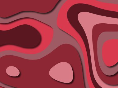 Renkli oyma sanat. Kağıt arka plan şekilleri kesim kağıdı ile kesin. İş sunumları, el ilanları, afişler, davetler için şablon tasarım düzen