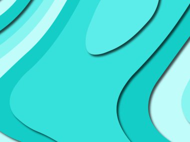 Renkli oyma sanat. Kağıt arka plan şekilleri kesim kağıdı ile kesin. İş sunumları, el ilanları, afişler, davetler için şablon tasarım düzen