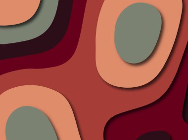 Renkli oyma sanat. Kağıt arka plan şekilleri kesim kağıdı ile kesin. İş sunumları, el ilanları, afişler, davetler için şablon tasarım düzen