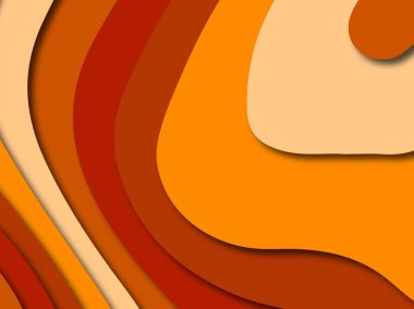 Renkli oyma sanat. Kağıt arka plan şekilleri kesim kağıdı ile kesin. İş sunumları, el ilanları, afişler, davetler için şablon tasarım düzen